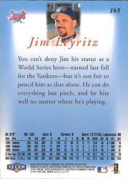 1997 Sports Illustrated #165 Jim Leyritz Back