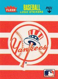 1987 Fleer Classic Miniatures - Logo Stickers (Stripes) #NNO New York Yankees Front