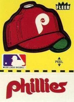 1980 Fleer Baseball Stickers #NNO Philadelphia Phillies Cap Front