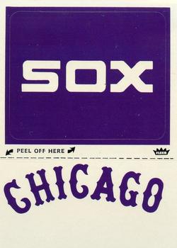 1980 Fleer Baseball Stickers #NNO Chicago White Sox Monogram Front