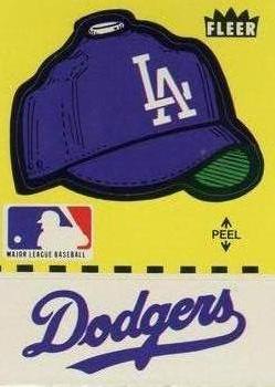 1980 Fleer Baseball Stickers #NNO Los Angeles Dodgers Cap Front