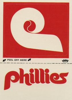 1980 Fleer Baseball Stickers #NNO Philadelphia Phillies Monogram Front