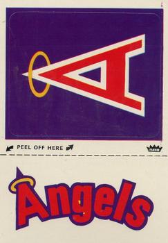 1980 Fleer Baseball Stickers #NNO California Angels Monogram Front