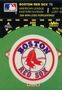 1980 Fleer Baseball Stickers #NNO Boston Red Sox Baseball Diamond Front