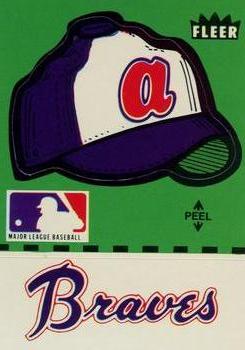 1980 Fleer Baseball Stickers #NNO Atlanta Braves Cap Front