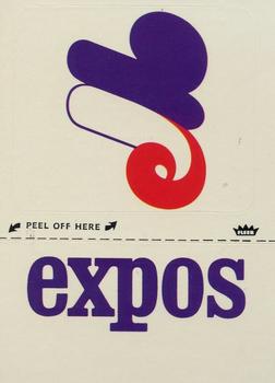 1980 Fleer Baseball Stickers #NNO Montreal Expos Monogram Front