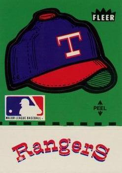 1980 Fleer Baseball Stickers #NNO Texas Rangers Cap Front