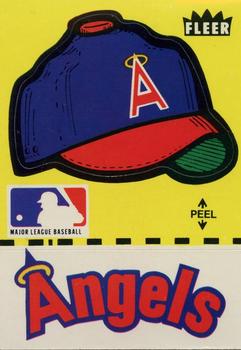 1980 Fleer Baseball Stickers #NNO California Angels Cap Front