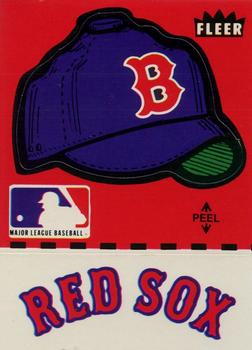 1980 Fleer Baseball Stickers #NNO Boston Red Sox Cap Front