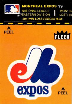 1980 Fleer Baseball Stickers #NNO Montreal Expos Logo Front
