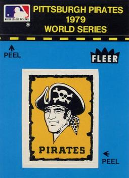 1980 Fleer Baseball Stickers #NNO Pittsburgh Pirates Logo (Blue) Front
