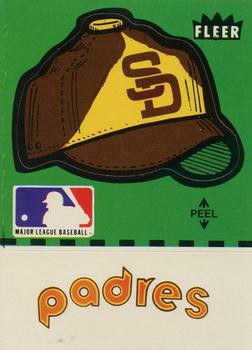 1980 Fleer Baseball Stickers #NNO San Diego Padres Cap Front