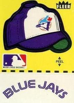 1980 Fleer Baseball Stickers #NNO Toronto Blue Jays Cap Front