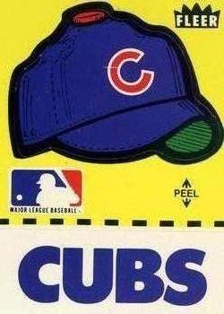 1980 Fleer Baseball Stickers #NNO Chicago Cubs Cap Front