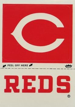 1980 Fleer Baseball Stickers #NNO Cincinnati Reds Monogram Front