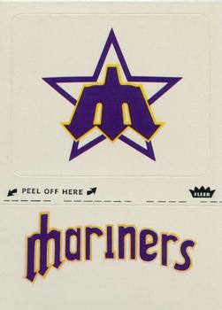 1980 Fleer Baseball Stickers #NNO Seattle Mariners Monogram Front
