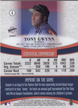 1999 Topps Gold Label - Class 2 #6 Tony Gwynn Back