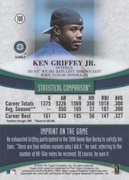 1999 Topps Gold Label - Class 2 #100 Ken Griffey Jr. Back