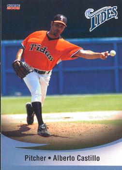 2008 Choice Norfolk Tides #08 Alberto Castillo Front