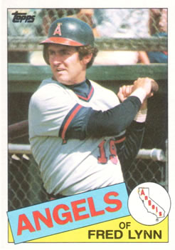 1985 Topps #220 Fred Lynn Front