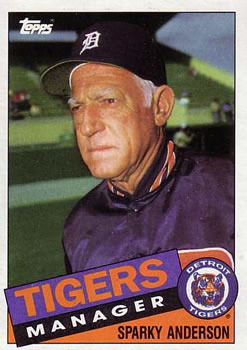 1985 Topps #307 Sparky Anderson Front