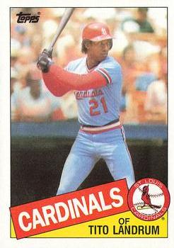 1985 Topps #33 Tito Landrum Front