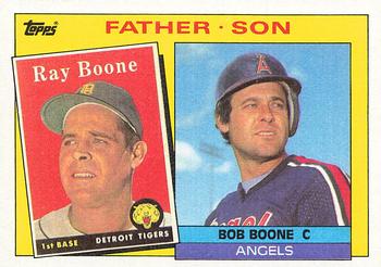 1985 Topps #133 Ray Boone / Bob Boone Front