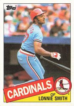 1985 Topps #255 Lonnie Smith Front