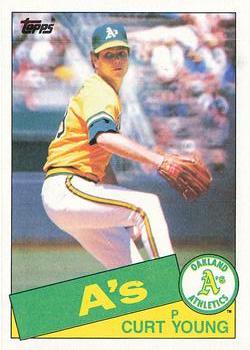 1985 Topps #293 Curt Young Front