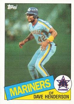 1985 Topps #344 Dave Henderson Front