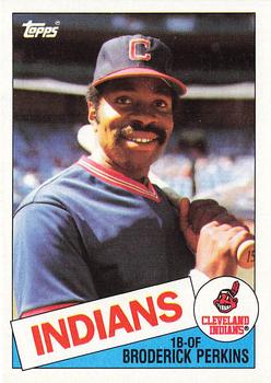 1985 Topps #609 Broderick Perkins Front