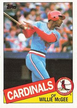 1985 Topps #757 Willie McGee Front