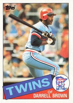1985 Topps #767 Darrell Brown Front