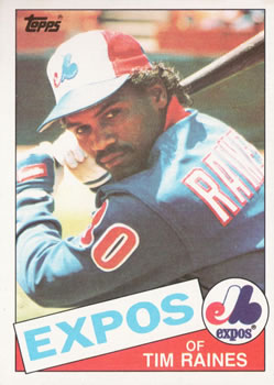 1985 Topps #630 Tim Raines Front