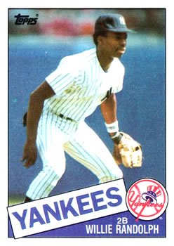 1985 Topps #765 Willie Randolph Front