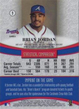 1999 Topps Gold Label - Class 3 #9 Brian Jordan Back