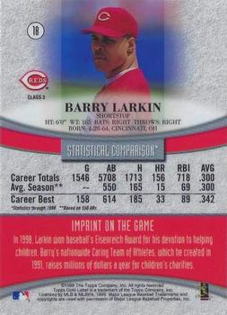 1999 Topps Gold Label - Class 3 #18 Barry Larkin Back