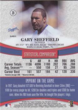 1999 Topps Gold Label - Class 3 #20 Gary Sheffield Back