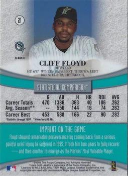 1999 Topps Gold Label - Class 3 #21 Cliff Floyd Back