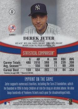 1999 Topps Gold Label - Class 3 #22 Derek Jeter Back