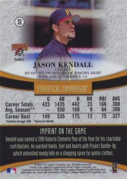 1999 Topps Gold Label - Class 3 #32 Jason Kendall Back