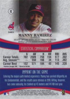 1999 Topps Gold Label - Class 3 #82 Manny Ramirez Back