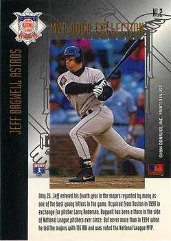 1994 Leaf - MVP Contender Gold Collection #NL2 Jeff Bagwell  Back