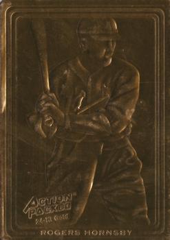 1993 Action Packed All-Star Gallery Series II - 24K Gold #29G Rogers Hornsby Front