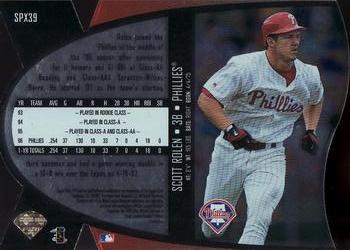 1997 SPx #SPX39 Scott Rolen Back