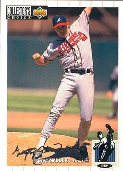 1994 Collector's Choice - Silver Signature #183 Greg Maddux Front