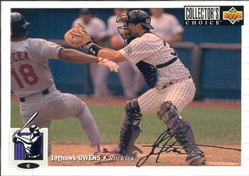 1994 Collector's Choice - Silver Signature #223 Jayhawk Owens Front