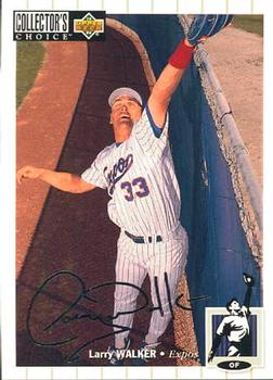 1994 Collector's Choice - Silver Signature #286 Larry Walker Front