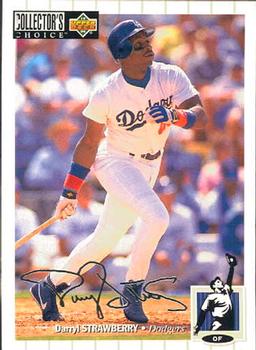 1994 Collector's Choice - Silver Signature #366 Darryl Strawberry Front
