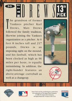 1994 Collector's Choice - Silver Signature #30 Matt Drews Back
